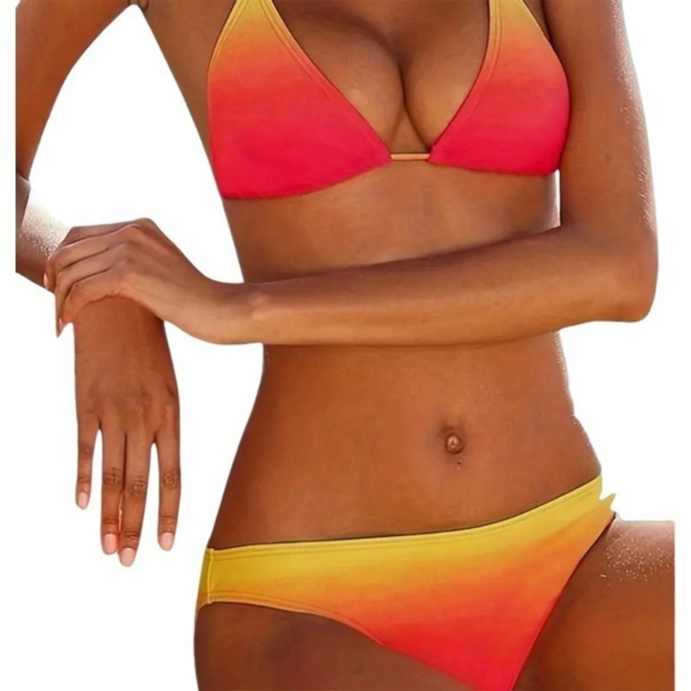 Ombré 2 piece bikini swimsuit